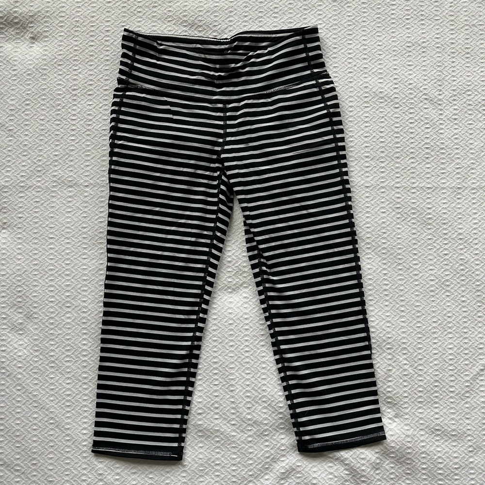 Athleta Striped Crops